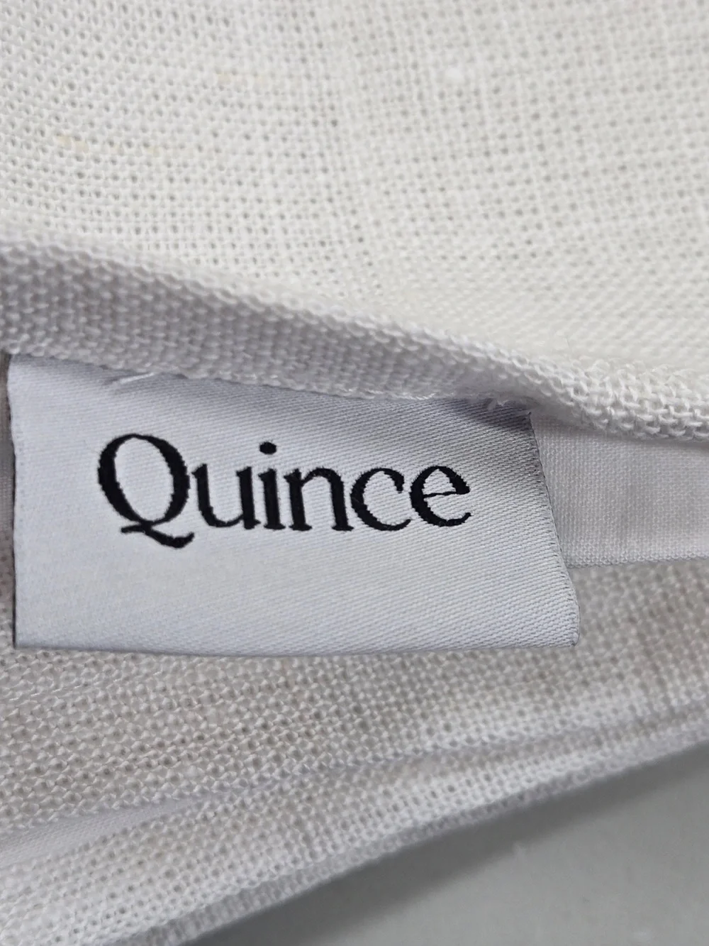 QUINCE Set Of 2 48x96 Heavyweight European Linen Curtains White 0084